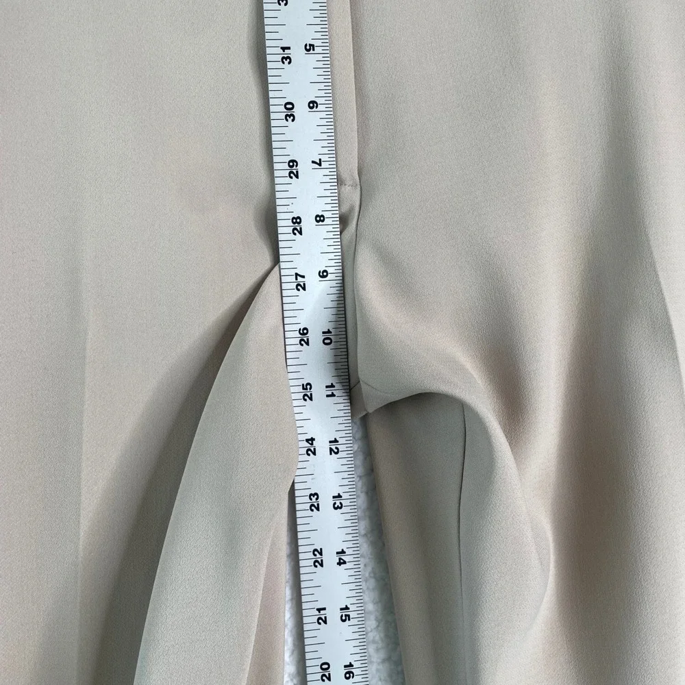 Tommy Hilfiger Womens Beige Dress Pants Size 16 Tan Straight Leg Work Trousers